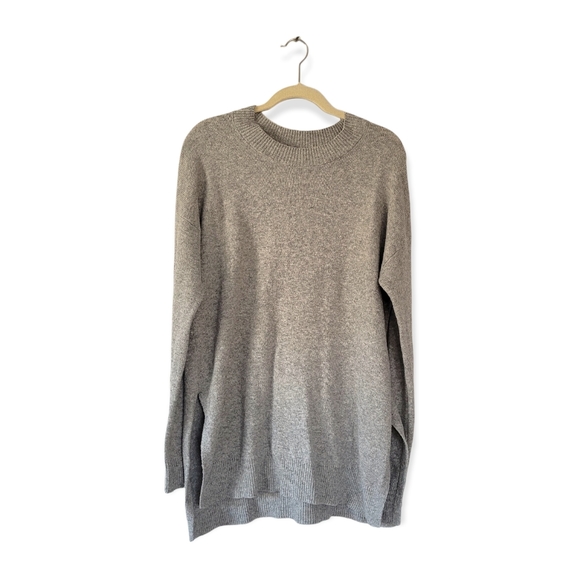 ABOUND Grey Crew Neck Long High Low Sweater - Picture 1 of 14